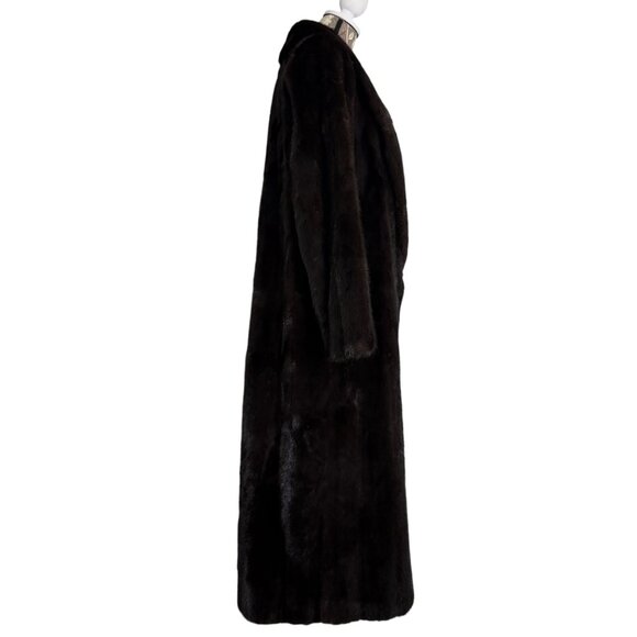 Vintage BILL BLASS for EVANSFURS at LAZARUS Full Length Mink Coat Womens Large? - Picture 3 of 12